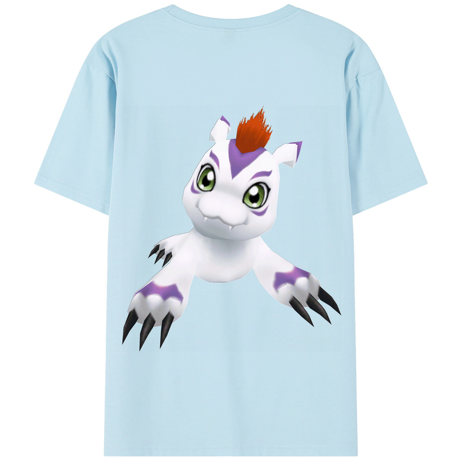（画像用） Digimon デジタルモンスター/デジモン 綿100％半袖Tシャツ（背面プリント）